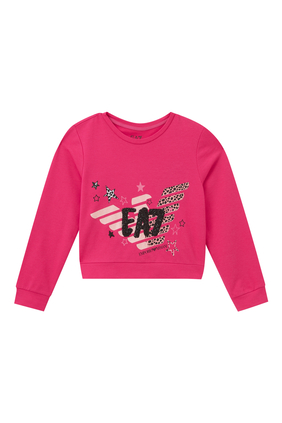 Kids EA7 Graphic Series Crewneck Sweatshirt